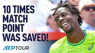 10 Times Match Point Was Incredibly Saved! | TOP 10 | ATP