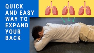 Quick and Easy Way to Breathe into Your Back