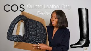 NEW COS QUILTED LEATHER BAG and KNEE-HIGH COWBOY BOOTS -  UNBOXING / REVIEW - FALL/WINTER 2023