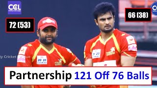 Highest Partnership In CCL Ever By Sachin Joshi And Sudheer Babu