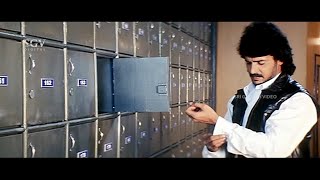 Robot Fools Ananthnag \u0026 Keeps Memory Chip in Locker | Upendra | Hollywood Kannada Movie Best Scene