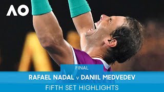 Rafael Nadal v Daniil Medvedev 5th Set Highlights (F) | Australian Open 2022