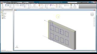 Noblin Inventor Tutorial 018 - Modeling Rectangular Pattern