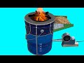 Diy cement ideas making a wood stove - wood stove rice husk stove