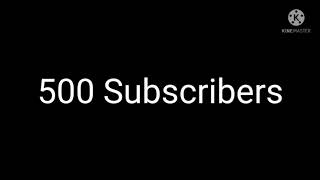 Yay 500 Subscribers