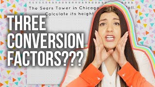 Dimensional Analysis: Converting Units with 3 Conversion Factors