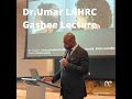 Dr.Umar's lecture about Gashee at the LAHRC Conference