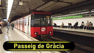 Metro Station Passeig de Gràcia - Barcelona 🇪🇸 - Walkthrough 🚶