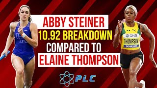 Abby Steiner 10.92 100m Compared To Elaine Thompson