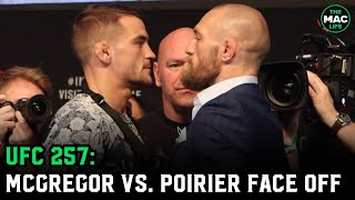 Conor McGregor vs. Dustin Poirier Face Off | UFC 257 Press Conference