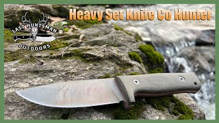 Heavy Set Knife Co Hunter Initial Prototype Review #blade #review #knifereview #bushcraft