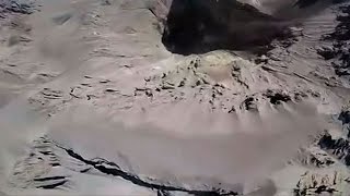 A Drone's Eye View Of The Ubinas Volcano In Peru