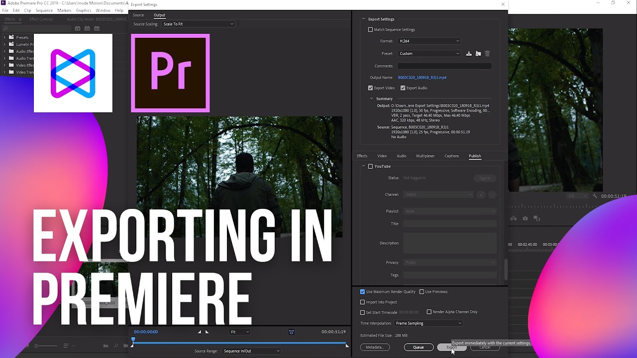 Как экспортировать в premiere pro. Adobe Premiere Pro 2019. Видео с инстаграмма в адоб премьер горизонтально. How Export Video Premiere Pro.