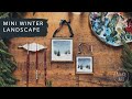 Paint a Mini Winter Landscape | Ornament Frame Watercolor Painting