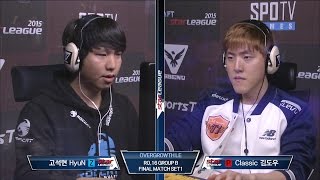 [SBENU SSL 2015] RO.16 GroupB final Match set1 -EsportsTV, Starcraft 2