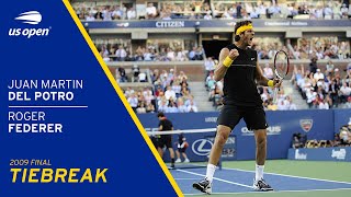 Juan Martin del Potro vs Roger Federer Tiebreak | 2009 US Open Final