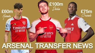 Arsenal Confirmed Latest Transfer News ft Kai Havertz, Declan Rice and Moises Caicedo