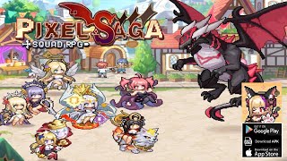 Pixel Saga: Squad RPG Gameplay - Official Laucnh Android iOS