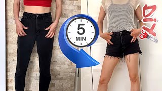 KOT PANTOLONDAN ŞORT YAPIMI 👖5 DAKİKADA YAZIN EN KURTARICI ŞORTUNU YAPIYORUZ!😍 TÜKETME DÖNÜŞTÜR🍀