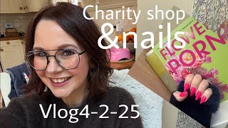 Come with me for new nails 💅🏻 \u0026 charity shops 💖 keeping it real mental health awareness 4/2/25