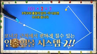 「61편」 코너 근처에서 뒤돌리기 형태의 공을 칠때 일출일몰과 비슷한 시스템 ~~~