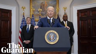 Biden says western tanks for Ukraine pose no offensive threat to Russia