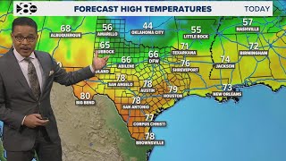 DFW Weather: After hitting record high tempetures, a cold front moves in