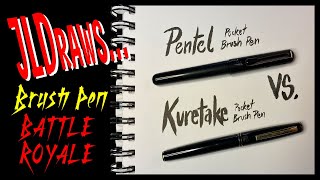 JLDraws… Brush Pen Battle Royale! (KURETAKE vs. PENTEL)