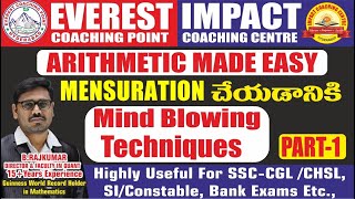 MENSURATION -1 | [ TRIANGLE (AREA OF THE TRIANGLE DETAILED CONCEPT)] | RAJKUMAR Sir