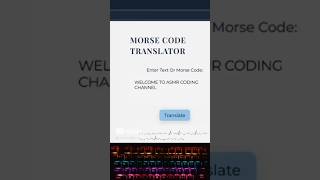 ASMR Coding | Build a Morse Code Translator | No Talking #asmrcoding #css #html #relaxingcoding