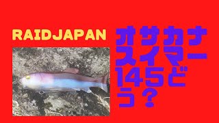 RAIDJAPANのオサカナスイマー145投げてみました。