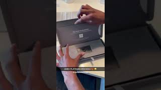 AMEX PLATINUM UNBOXING 🎁#shorts