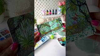 Magical Forest Painting using Himi Gouache #shortviral #artshorts #painting #art #himigouache