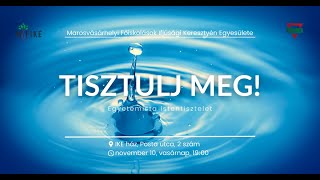 2024 11 10 egyetemista istentisztelet   Tisztulj meg