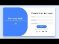 Modern Login & Registration Form with Sliding Animation – HTML, CSS & JS Tutorial 2025