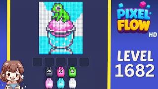 Pixel Flow Level 1682 Solution Walkthrough