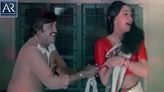 Ragile Suryudu Movie Scenes | Rajinikanth Saree Pulling Comedy | AR Entertainments