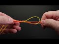 fishing knots how to tie an albright knot. braided line to fluorocarbon leader line .