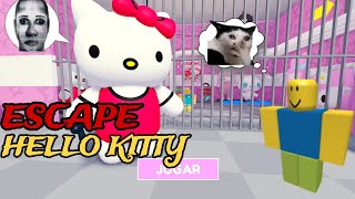 ESCAPAMOS DE HELLO KITTY EN ROBLOX.!! 🗿❤️