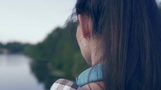 Young Woman Contemplating In Nature Stock Video