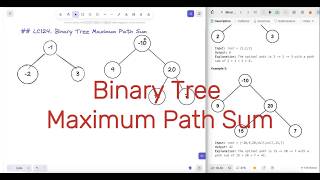 Binary Tree Maximum Path Sum - DFS - Leetcode 124 - Python