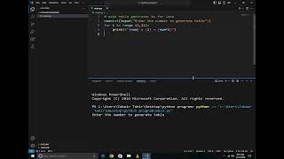 How to make table generator in python