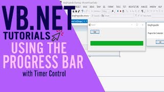 VB.NET TUTORIALS: Using the Progress Bar (with Timer Control)