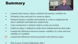F1L2@7 Introduction to Classes and Objects Summary