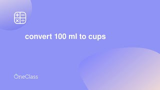 convert 100 ml to cups