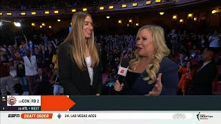 🚨 KATE MARTIN #18 PICK AT 2024 WNBA DRAFT BY LAS VEGAS ACES + Interview | Iowa H