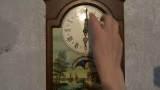 The clock chimes on the wrong hour