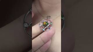 #斑彩石頸鏈 #斑彩石 #加拿大斑彩石 #Ammolite