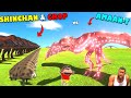 SHINCHAN vs PINCHAN vs CHOP vs AMAAN-T in ANIMAL REVOLT BATTLE SIMULATOR Dinosaur Game | AMAN-YT