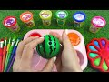Satisfying Video l How To Make Rainbow Kinetic Sand Foot and Nail Polish Cutting ASMR  By ODD